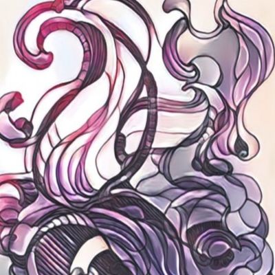 Нежно розовая абстракция