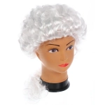 Парик карнавальный «Империя», Белый