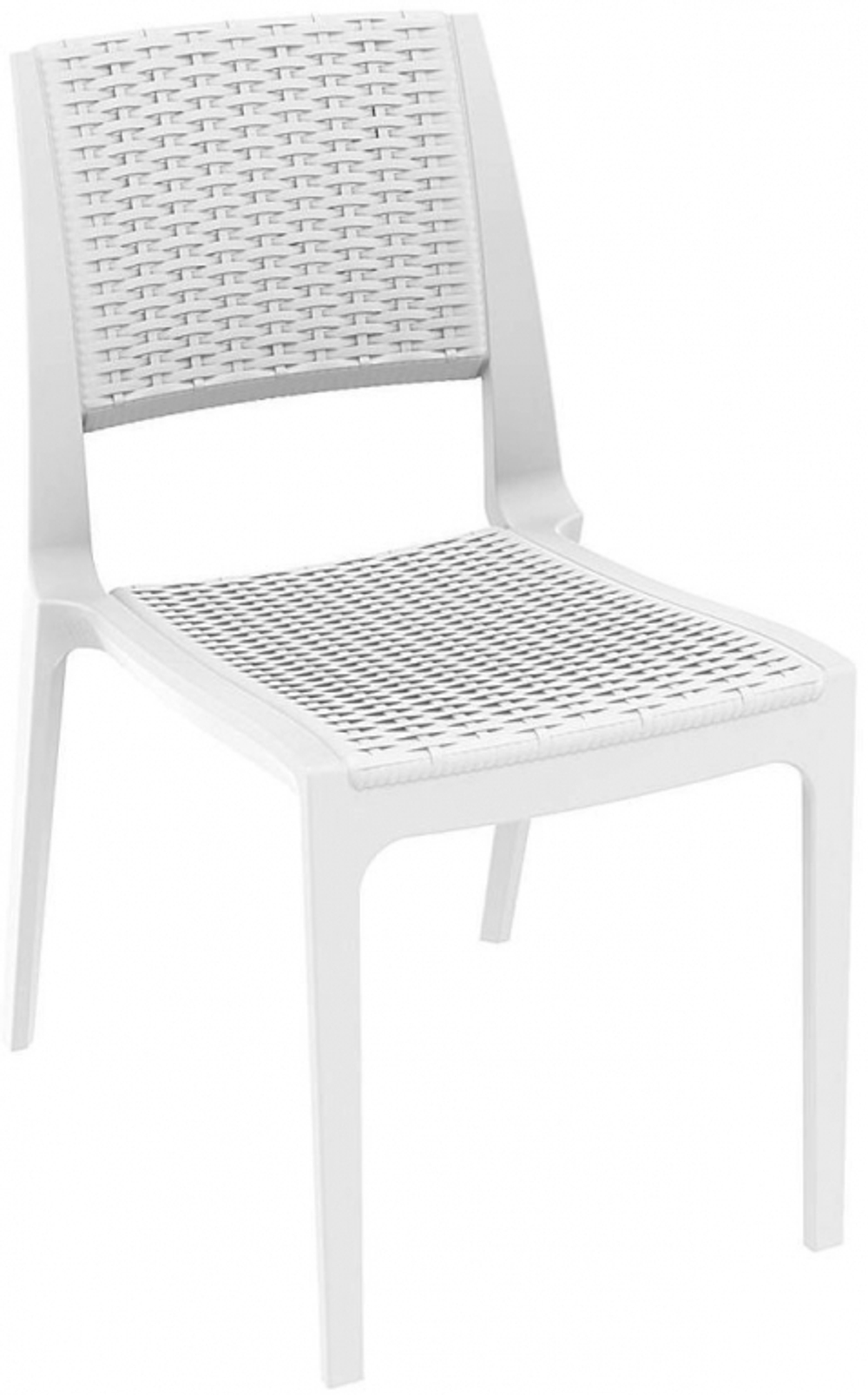 Стул пластиковый плетеный Siesta Contract Verona, белый