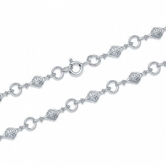 Цепь Литая. Цветок. Родированная_2