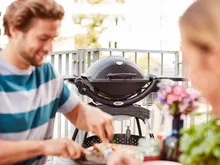 Портативный газовый гриль Weber Q 1200, 1 горелка, чёрный