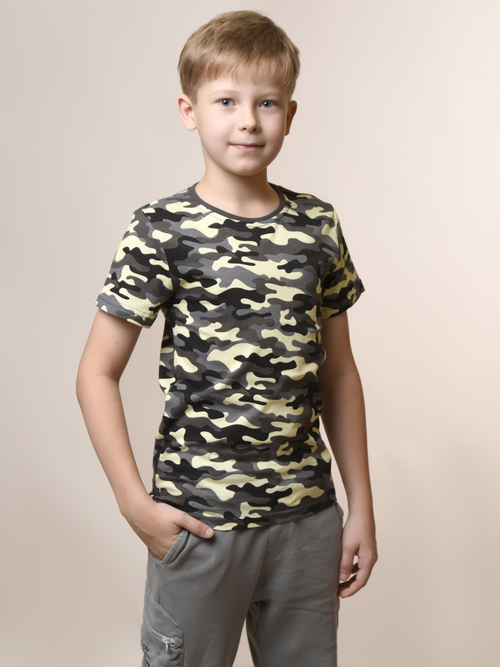 Футболка для мальчика камуфляжная