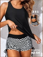 Купальник танкини с шортами и майкой