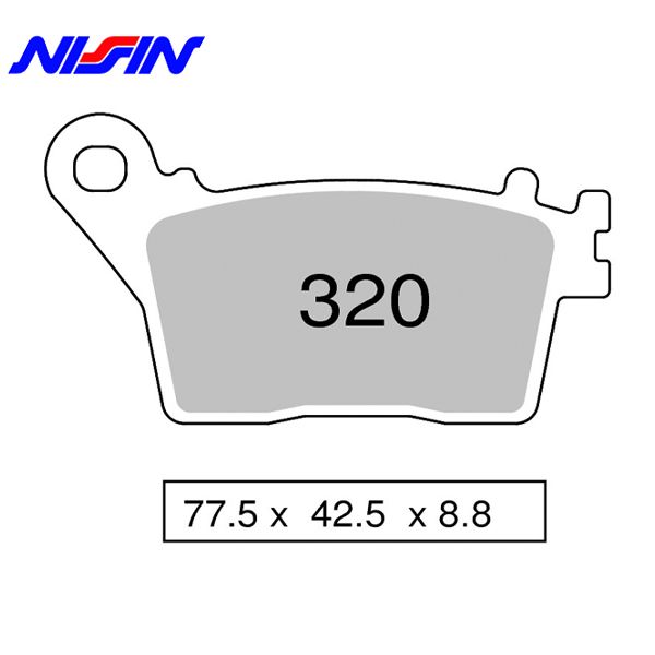 Nissin 2P-320ST(174) тормозные колодки передние
