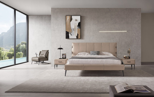 Кровать 1727 бежевая