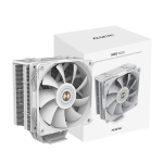 Кулер для CPU Alseye N120, 1х120мм, 800-1800rpm, 4-pin, Al+Cu, белый/ARGB, 73.9CFM, 33.2дБ, 4-PIPE(прямой контакт), TDP 180Вт, INTEL 1700/1200/115x/1366, AMD AM5/AM4/AM3 (AS.01.05.0013)