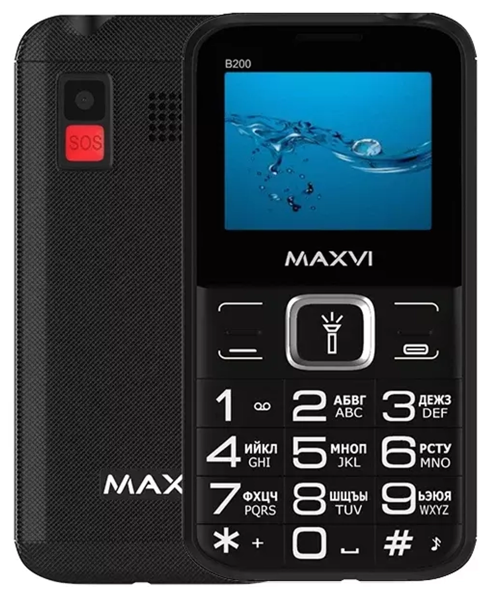 Сотовый телефон Maxvi B200 Black