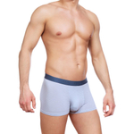 Трусы-боксеры с мягкой эластичной резинкой (Размер: M) (Цвет: голубой)