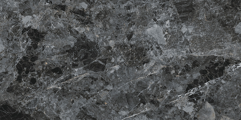 60x120 MarbleS Бреча Черный Лаппато R9