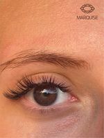 Оттеночные темно карие линзы для Светлых глаз Marquise Solo Dark brown с отверстием (темно карие ) /Плюсовые диоптрии для дальнозоркости и близорукости