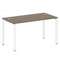 Metal System Стол письменный на П-образном м/к БП.СП-3 Вяз Благородный/Металл Белый 1400*720*750