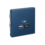 ARTGALLERY USB РОЗЕТКА A + тип-C 45Вт высокоскор.заряд. QC, PD, механизм, АКВАМАРИН