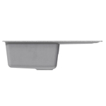 Мойка ML-GM19 КОМФОРТ с крылом, графит (342), 750*500*200мм