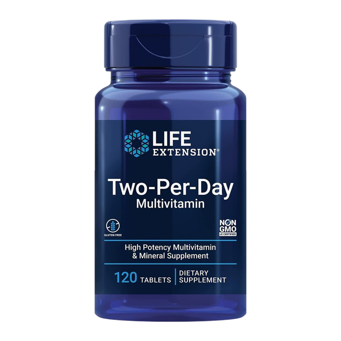 Мультивитамины для приема два раза в день, Two-Per-Day Multivitamin, Life Extension, 120 таблеток