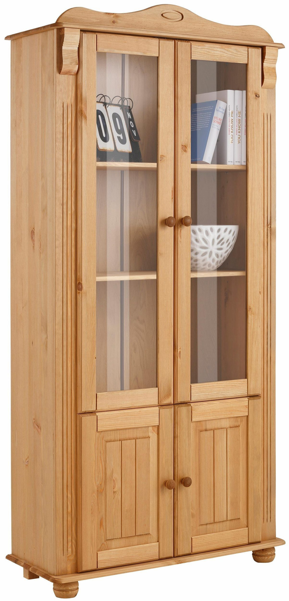 Шкаф-витрина Адель из массива сосны