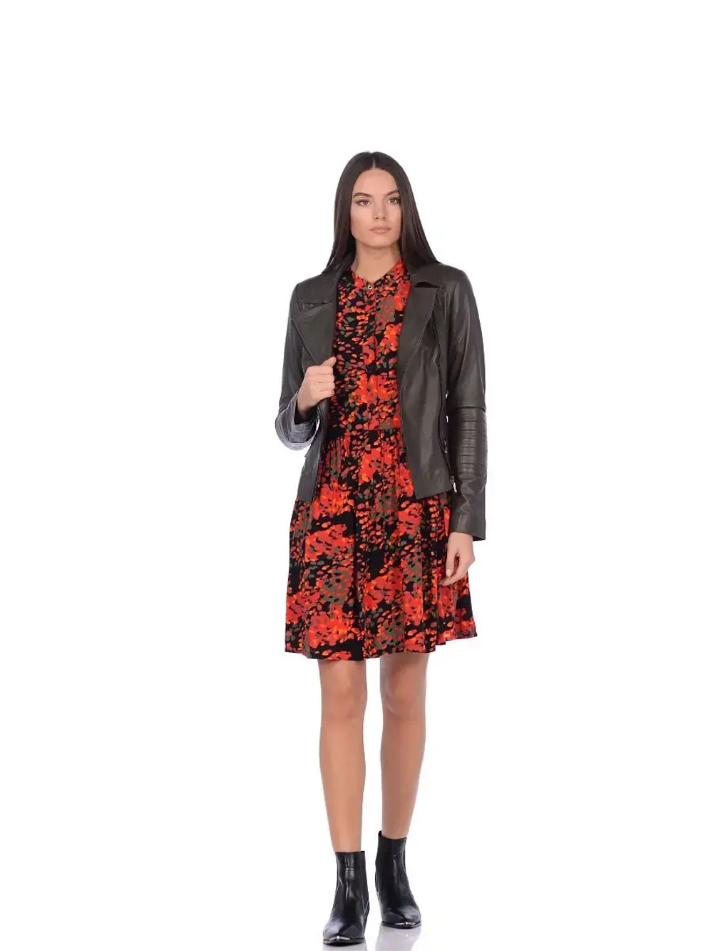 Косуха кожаная куртка женская Турция