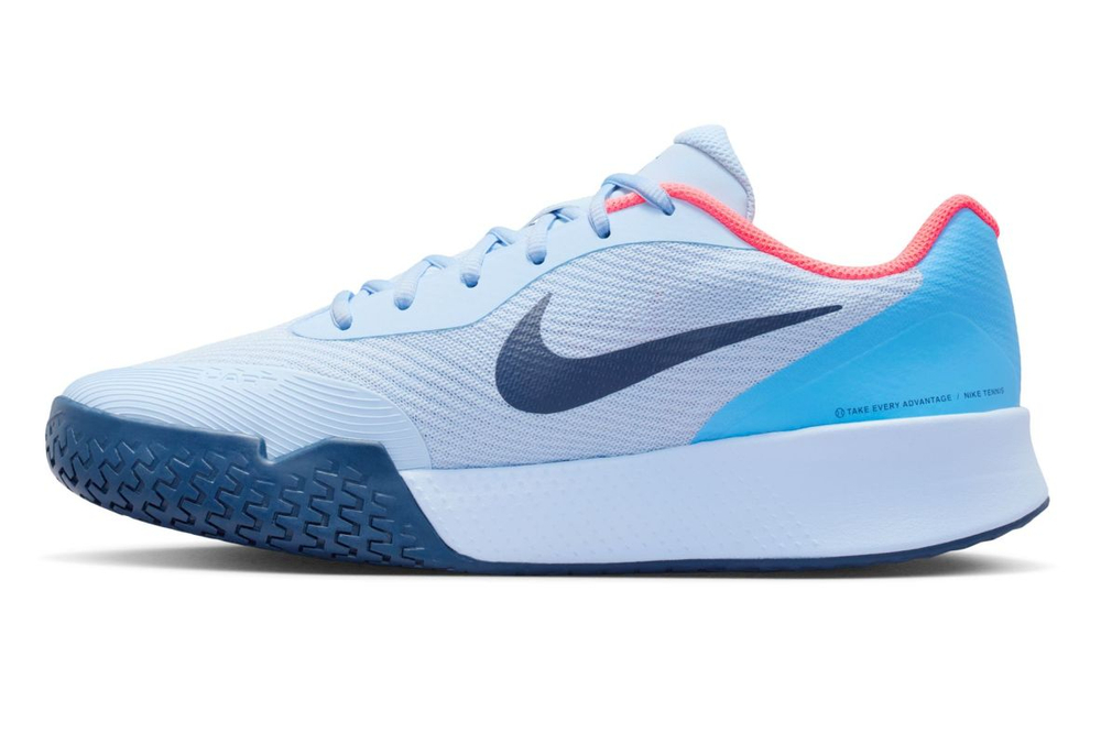 Мужские кроссовки теннисные Nike Vapor Lite 3 - hydrogen blue/midnight navy/hot lava