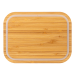 Набор контейнеров для запекания и хранения eco store с крышками из бамбука, 3 шт.