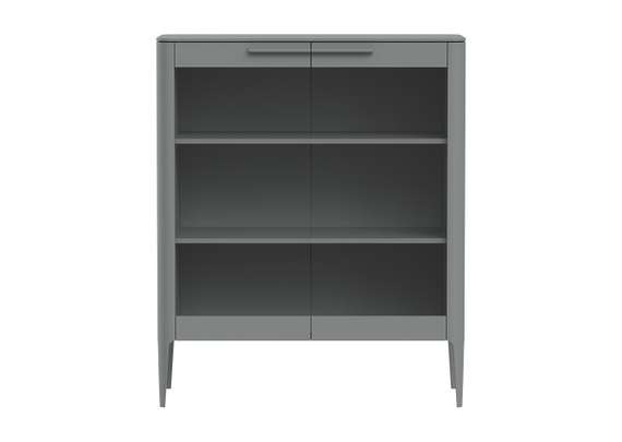 Витрина Type стеклянная высота 120 см (серый)