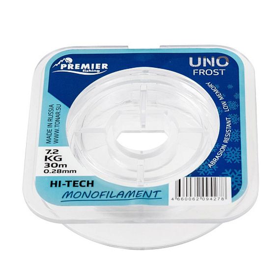 Леска UNO FROST 0,28mm/30m Clear Nylon PREMIER fishing (PR-UF-T-028-30)