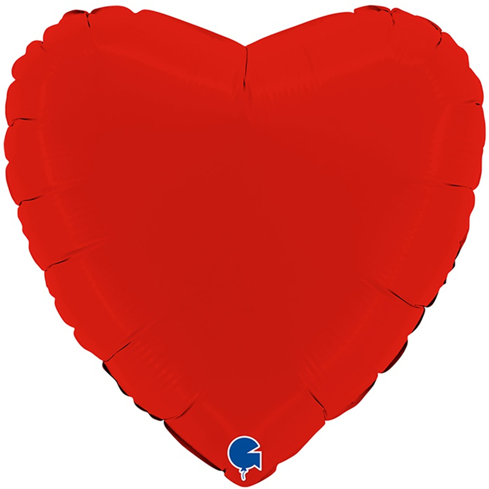 Шар фольгированный Сердце 46 см (Красный)
