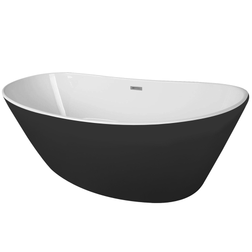 Ванна  отдельностоящая Azario EASTON 1800x820x600 мм. с черными стенками 18116