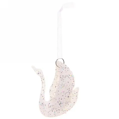 Подвеска «Лебедушка» 9 см, белый блеск