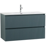 Тумба с раковиной BelBagno UNO-MINI 100 голубая матовая