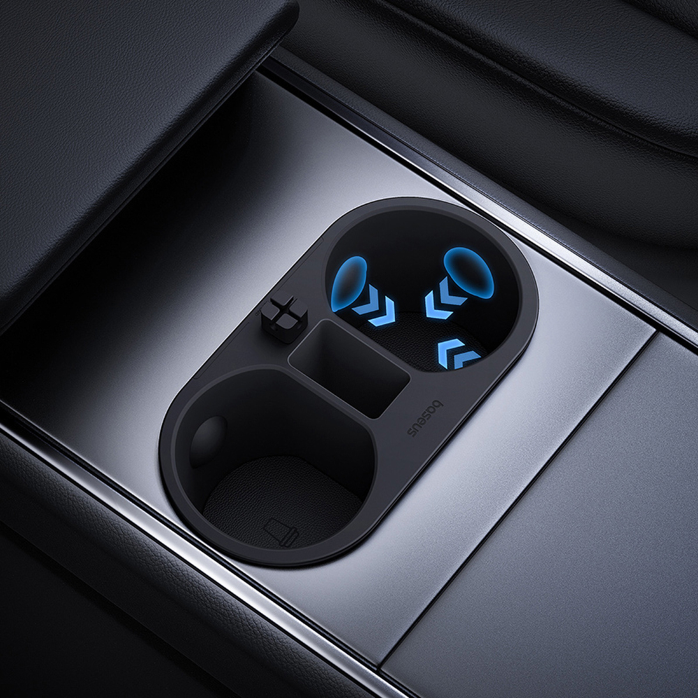 Автомобильный органайзер Baseus T-Space Series Cup Holder для Tesla - Cluster Black
