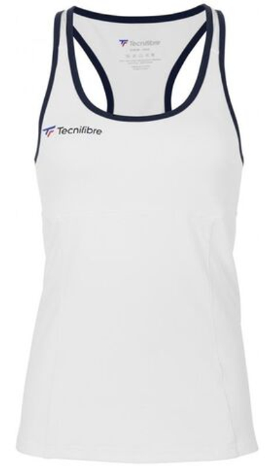 Футболка для девочки теннисная Tecnifibre Lady F3 Tank Top Jr - white