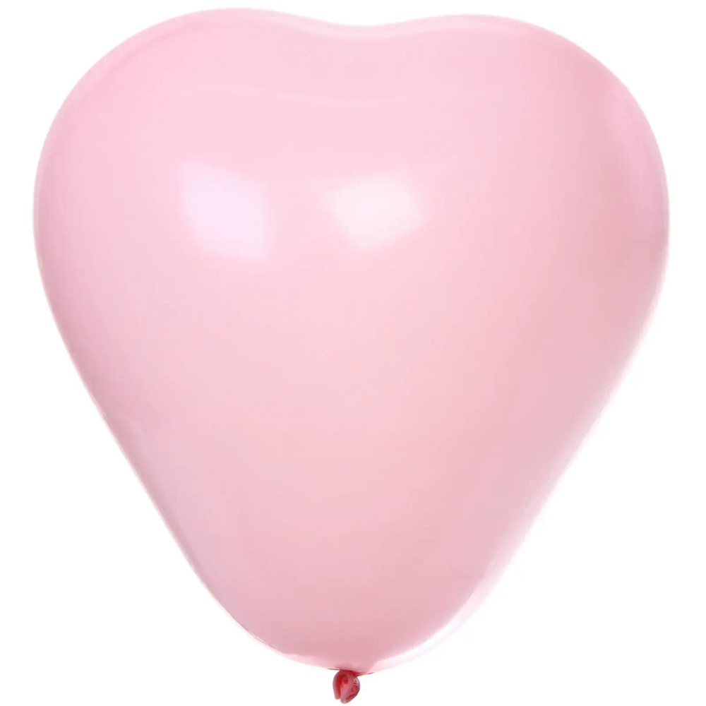 Воздушные шары»Сердце» 10»/25 см (набор 50 шт), белый/розовый/красный