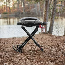 Портативный газовый гриль Weber Traveler Compact, 1 горелка, чёрный