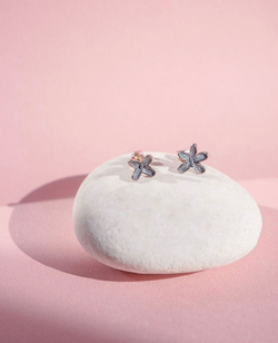 пусеты сирень (позолота)