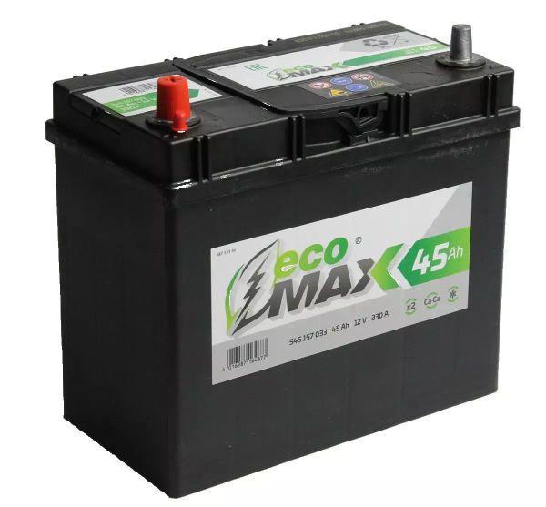 Аккумулятор EcoMax 45.0Ah Азия яп.ст\тонк.кл. Чехия