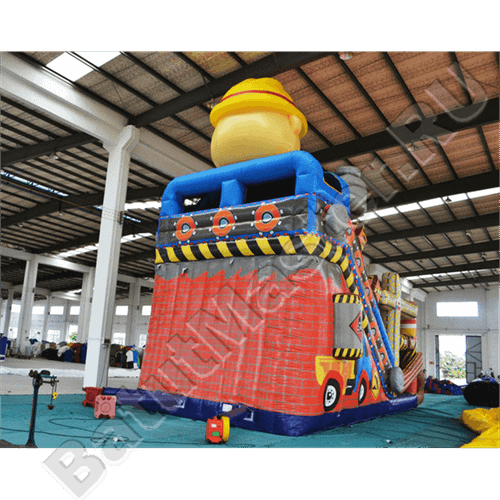 Коммерческий надувной батут "Большой строитель"