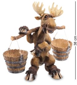GG-4713-LF Фигура-кашпо «Палка, Лось и два ведра» (Sealmark)