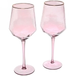 Бокал для вина 500мл «ICE CRYSTAL» в наборе 2шт, сиреневый