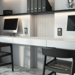 Выключатель двухклавишный (дымчатый) W1220004