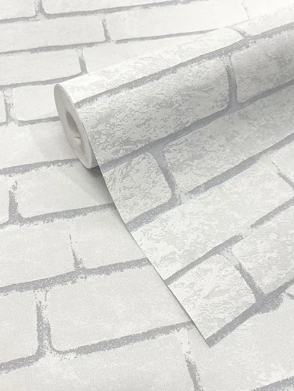 Обои флизелиновые, кирпич серый, метровые, для кухни, Стена (VILIA, 1591-21)