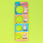 Линейка для измерения мужского достоинства - 22 см. (Цвет: разноцветный)