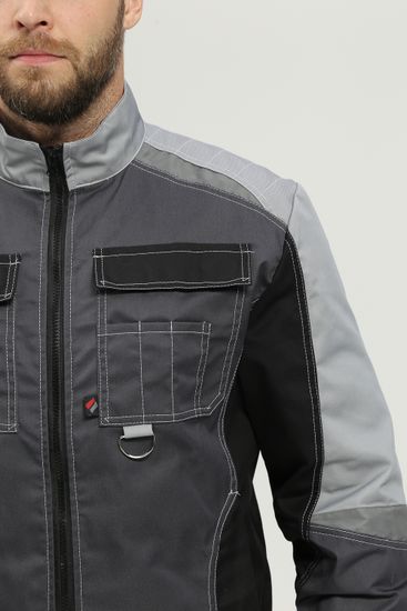 Костюм "Вектрон-2" полукомбинезон (т.серый/св.серый/черный)