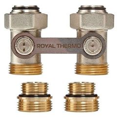 Набор Royal Thermo для нижнего подключения радиатора прямой раздельный 3/4х3/4ЕК