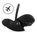 Коляска 3 в 1 Cybex Priam IV Rosegold и автокресло Cloud G i-Size Moon Black Leaf Green