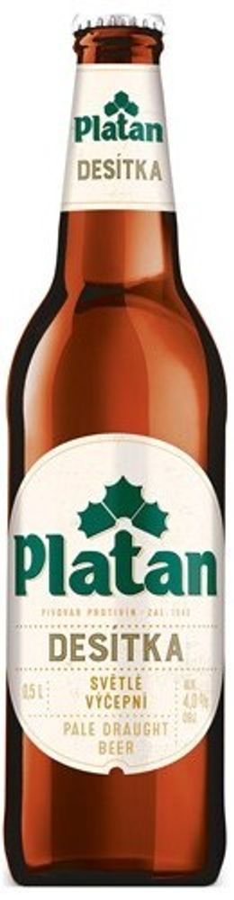 Пиво Платан Десять / Platan Desitka 0.5 - стекло