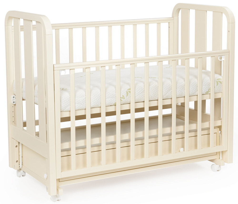 Детская кроватка Bebizaro Heirloom маятник универсальный с ящиком BZHMMUYA/02/VA Vanilla
