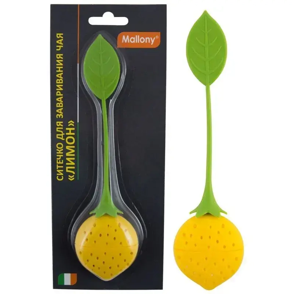 Ситечко для заваривания чая Лимон TI-Lemon, р-р 15*3,5 см (силикон)