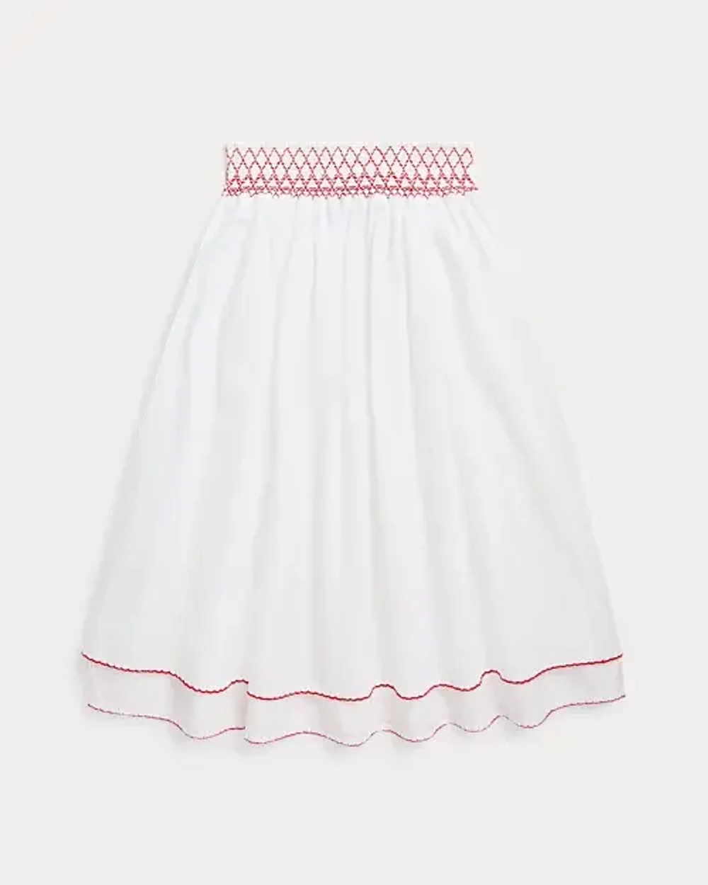 Комплект из топа и юбки midi из хлопкового поплина Ralph Lauren