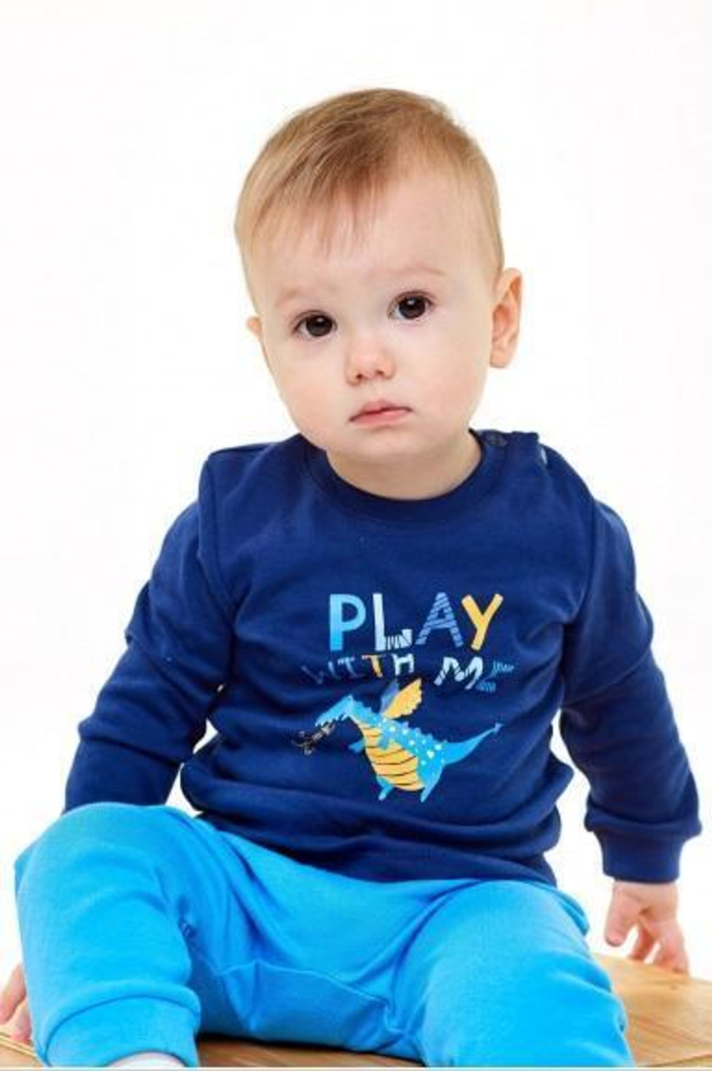 Лонгслив для мальчика р.68 Темно-синий 306-015-04-192