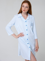 Туника Д-023П/белоголубая-полоса