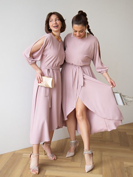 Платье Танго вдвоем (пудра) П15165-1М LT Collection